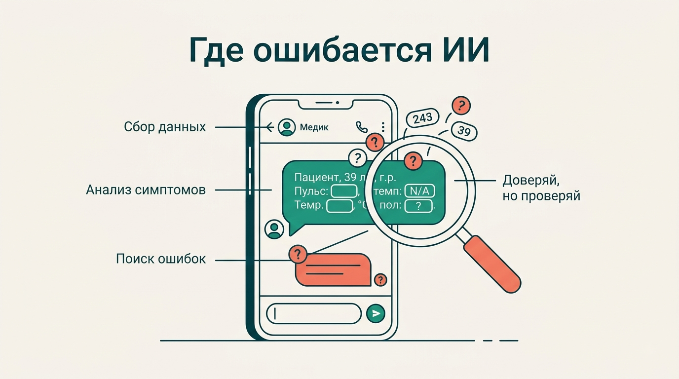 Где ошибается ИИ-врач: доверяй, но проверяй